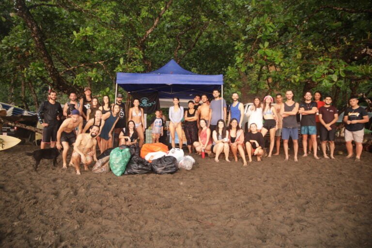 Beach cleanup crew